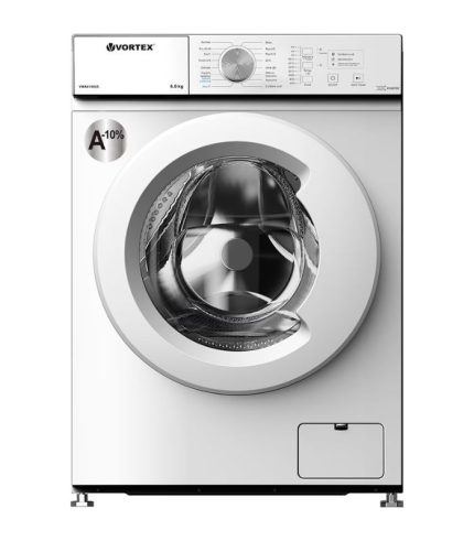 Masina de spalat rufe frontala slim VORTEX VMA61002S, Steam, 6 kg, 1000rpm, Clasa A, alb