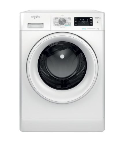 Masina de spalat rufe frontala WHIRLPOOL FFB 7469 WV EE, Steam, 6th Sense, 7 kg, 1400rpm, Clasa A, alb